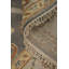 Tapis gris en laine gris à motif floral transitionnel Oushak 8 x 10