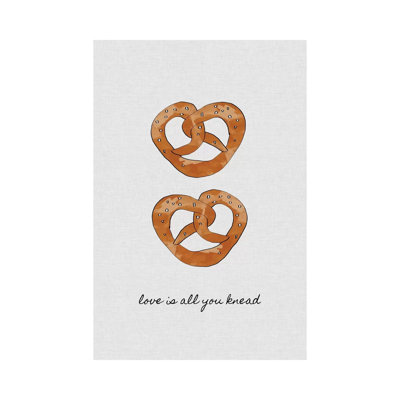 Love Is All You Knead 1 Piece Wrapped Canvas Wall Art
