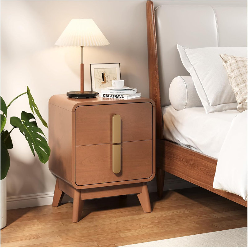 Medieval Modern Bedside Table With Drawers