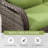 Wicker Outdoor Patio Sofa-1157918763