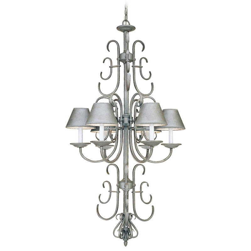 Lustre candélabre classique / traditionnel 6 lumières Arohan