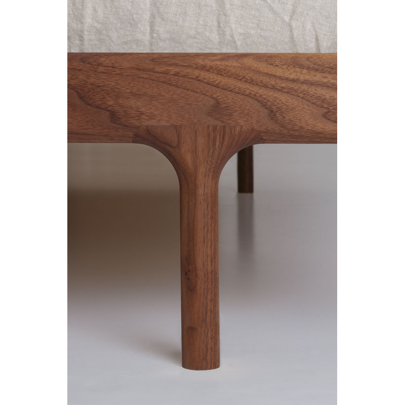 Simple Bed W/Headboard | Full, Walnut, Full
