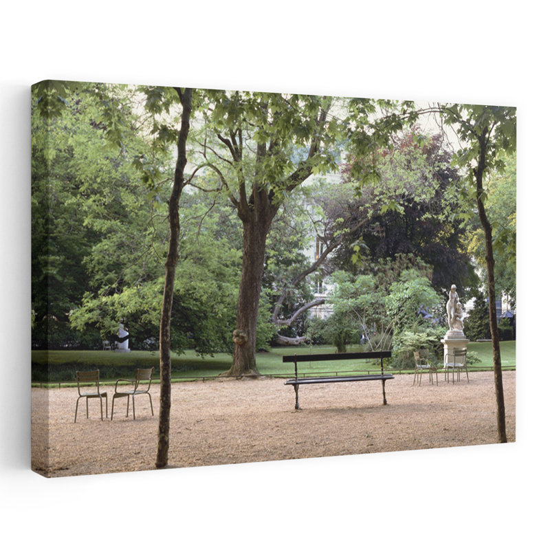 Banc de jardin # 10 - Bancs de photographie, Europe, France, H 32 po x l 48 po