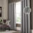 Wilfredo Embossed Matte Room Darkening Grommet Window Curtains-604579596-613328762