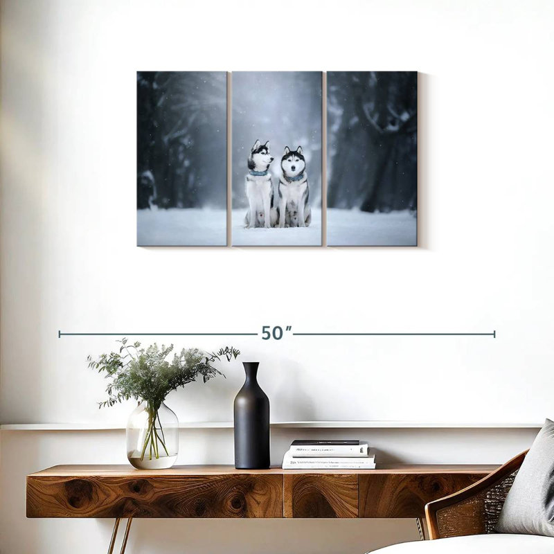 Brampt Husky Buddies, 20" H x 33" W