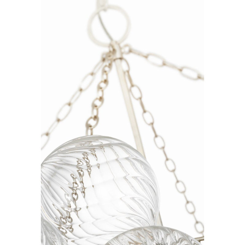 Talia 16 - Light Chandelier, Burnished Silver Leaf