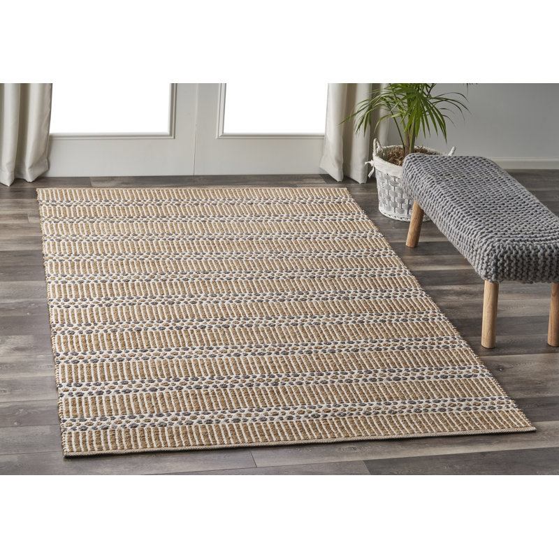 Tapis géométrique tissé à la main, Rectangle 9 pi x 12 pi