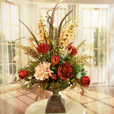 Silk Arrangement in Vase