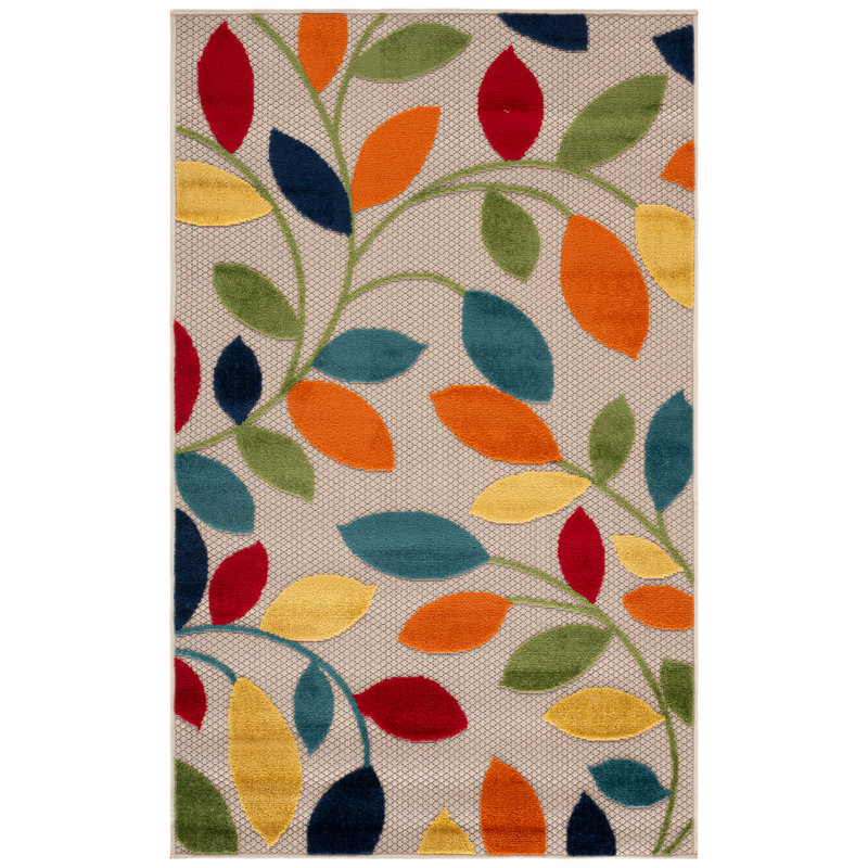 Elliyana Performance Floral Indoor/Outdoor Area Rug, Rectangle 3' x 5'