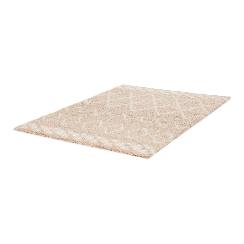 Dale Geometric Shag Area Rug, Rectangle 80 x 150cm