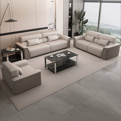 European style simple sofa tea table combination