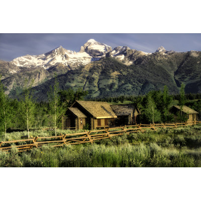 «Mountain Scenery Transfiguration Chapel», reproduction de photo sur toile tendue