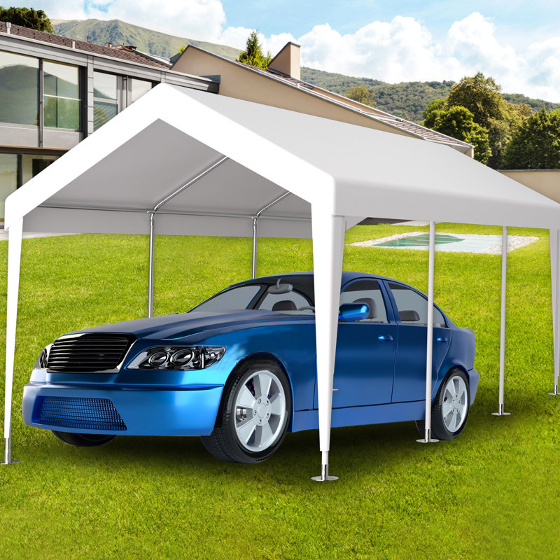Housse de remplacement pour abri de garage - Protégé, imperméable 76 auvent pour abri, 140.63" H x 237.4" W x 113.48" D