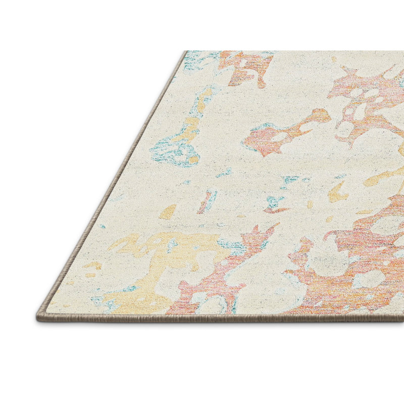 Surface beige contemporaine tapis, Rectangle 7 pi x 10 pi