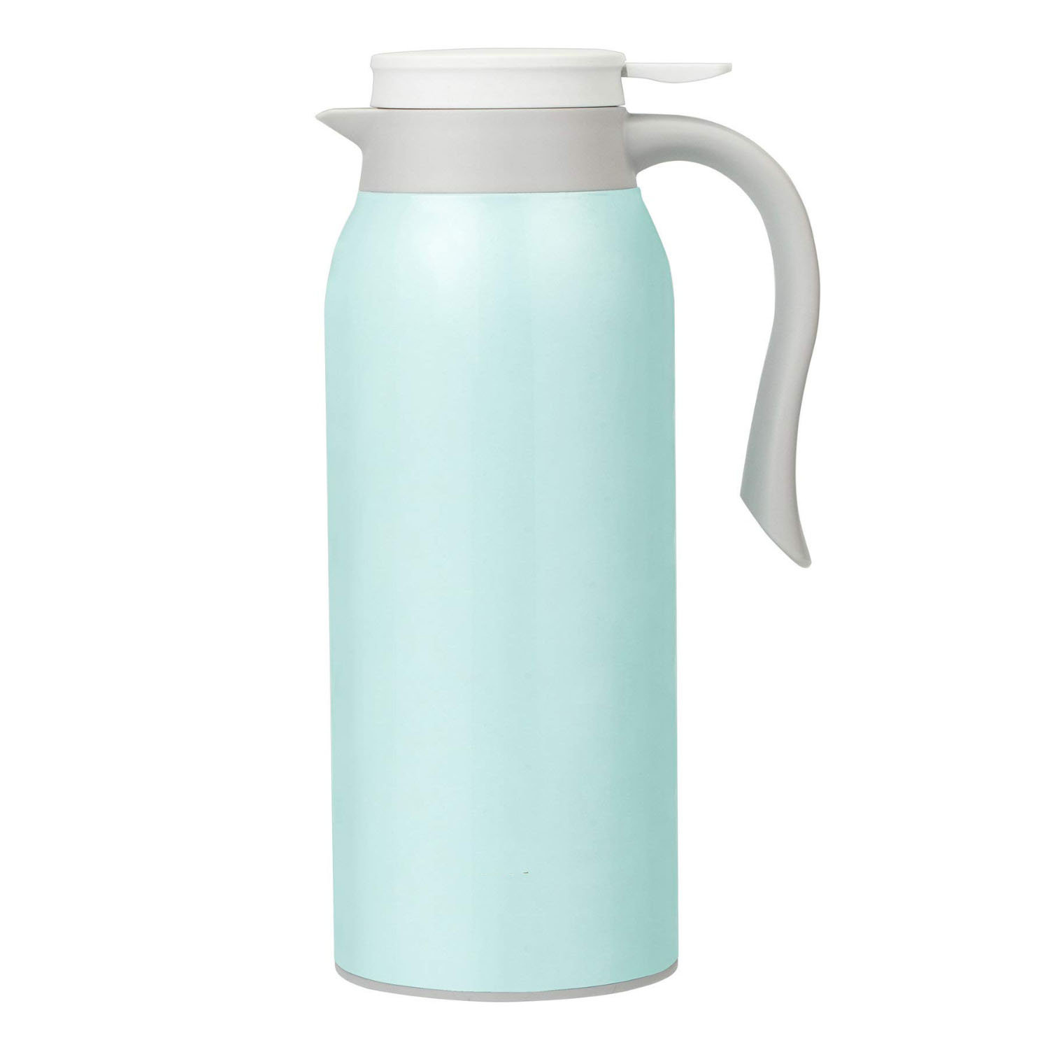 Carafe à Café Isotherme IDEUS 2 Litres Acier Inoxydable - Distributeur Boissons Chaudes Et Froides Blanc