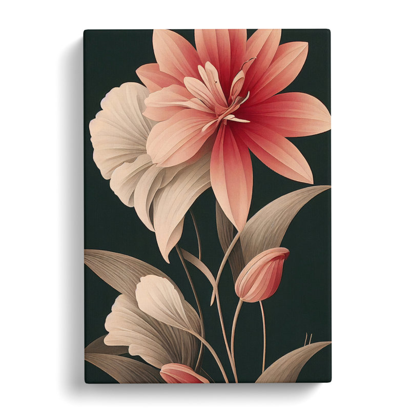 Astounding Flower - Wrapped Canvas Print, 50cm H x 35cm W x 3cm D