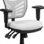 Chaise de bureau ergonomique en filet à dossier moyen avec accoudoirs réglables Siyer-33351258-53663816