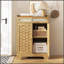 Armoire à café, buffet avec tiroir et tablette réglable, armoire de rangement avec porte de grange