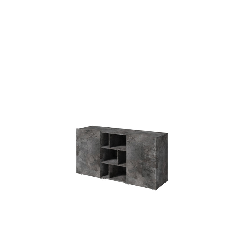 Abdimajiid 132cm Sideboard, Dark Grey Marble