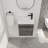 Floating Wall-Mounted Bathroom Vanity With Sink-408801263