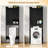 Over the Toilet Storage Cabinet with Anti-Tip Device,FreeStanding Bathroom Organizers with Toilet Paper Holder and Adjustable Shelf for Bathroom,Restroom,Laundry,black-1095045939
