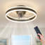 Ventilateur de plafond avec lumières DEL Lashowna-855458866