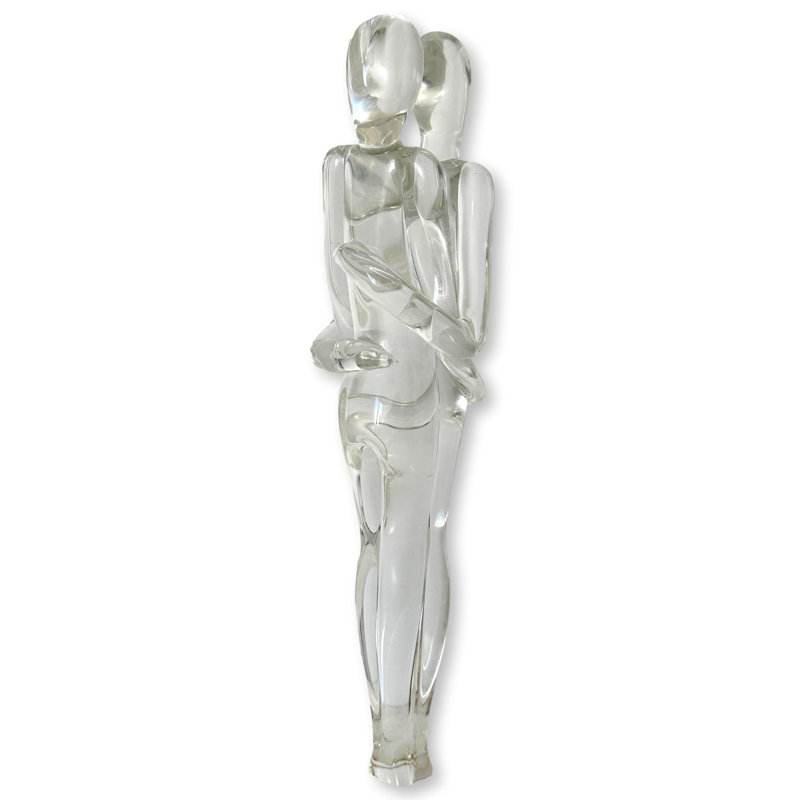 Rare Midcentury Italian Murano Glass Lovers Sculpture
