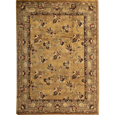 Hand-Knotted Wool GOLD / BROWN Area Rug