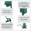 Chaise Adirondack pliante en plastique Tranquilo Depot-70080774