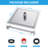 12 Inch Solid Square Ultra Thin 304 Stainless Steel Rain Shower Head with 11" Adjustable Extension Arm