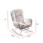 Fauteuil berçant crème blanc Teddy