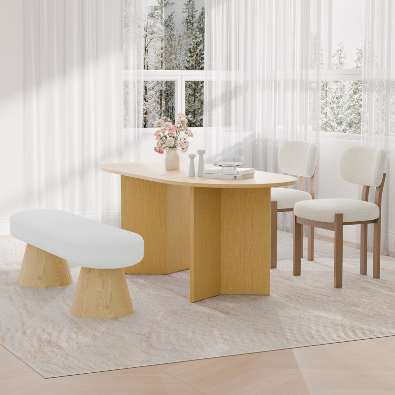 Ensemble repas pour 4 personnes Margin, Blanc