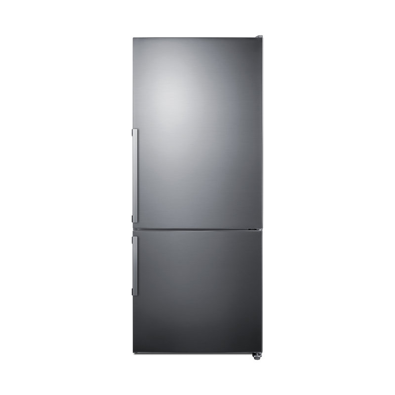 Réfrigérateur à congélateur inférieur Energy Star 28 po 14 pieds cubes Summit Appliance, Gaucher