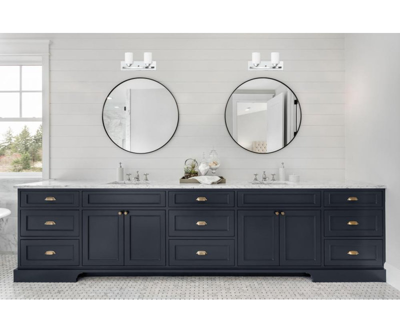 Éclairage pour salle de bain 2 lumières Jurgens, Chrome
