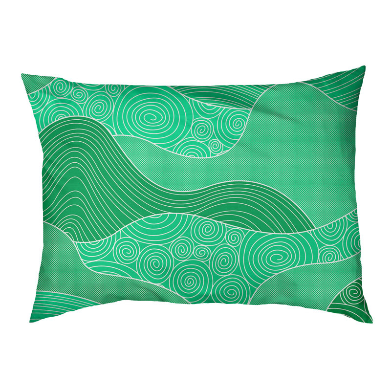 Coussin pour chien Byrge, Grand (H 17 po x l 52 po x P 42 po), Vert foncé