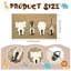Ensemble de crochets muraux en bois Safari Animal