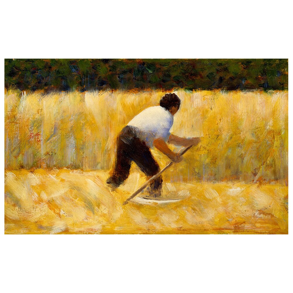 Leinwandbild Der Mäher von Georges Seurat