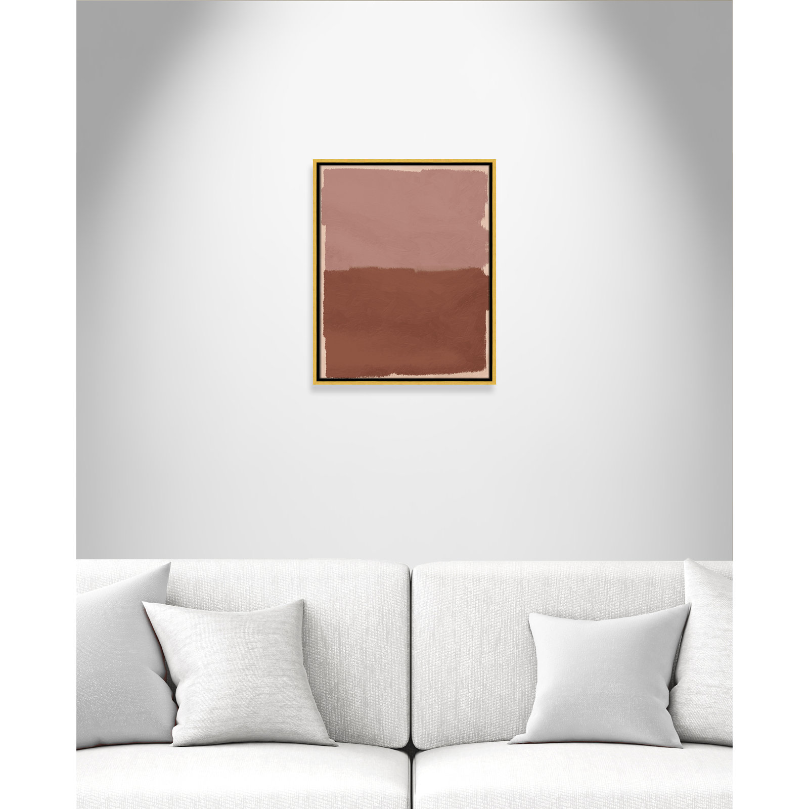 Hollow Delight Print by Marcus Prime, 17.5'' W x 21.5'' H, Gold Floater