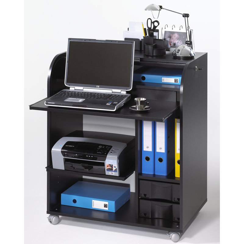 Mava Secretary Desk, Black