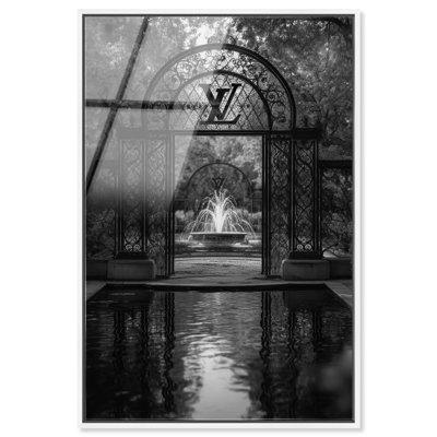 Décoration murale élégante avec porte acrylique Garden Print par Notoriart, prête à être suspendue, H 15 po x l 10 po