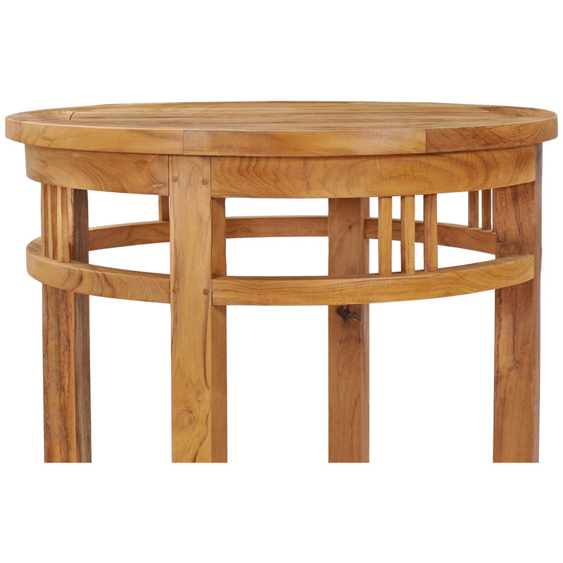 Table de bar en bois de teck massif Bauman, 38 po, H 43 po x L 27 po x l 27 po
