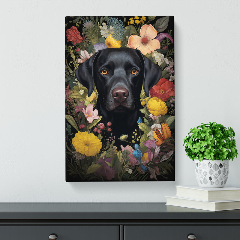 Labrador Retriever Rococo - Wrapped Canvas
