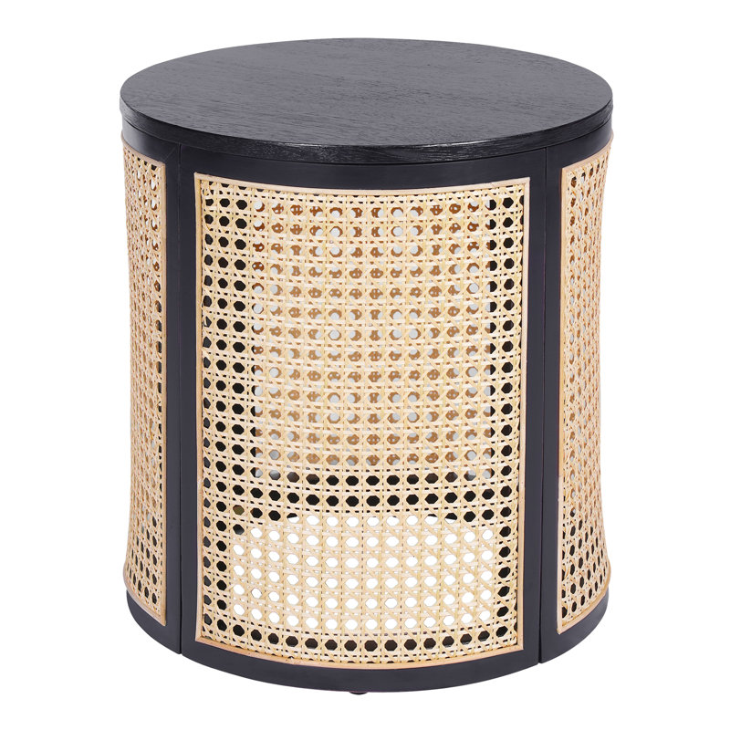 Table de bout ronde 15,70 po, Noir
