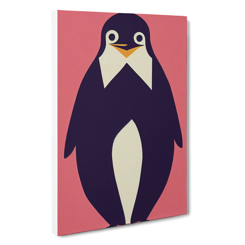 Adorable Penguin Abstract - Wrapped Canvas, 50cm H x 35cm W x 3cm D