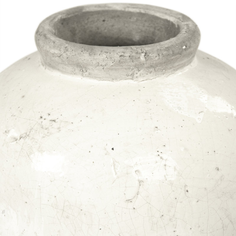 Stoneware Jar, 18" H x 11.5" W x 11.5" D