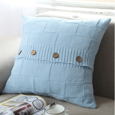 (Housse seulement) Paquet de 1 housse de coussin 100% coton