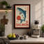 Leaping Salmon Art Deco - Wrapped Canvas-1787857921-1787857925