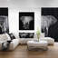 «Elephant on Dark», impression sur toile tendue-29497010