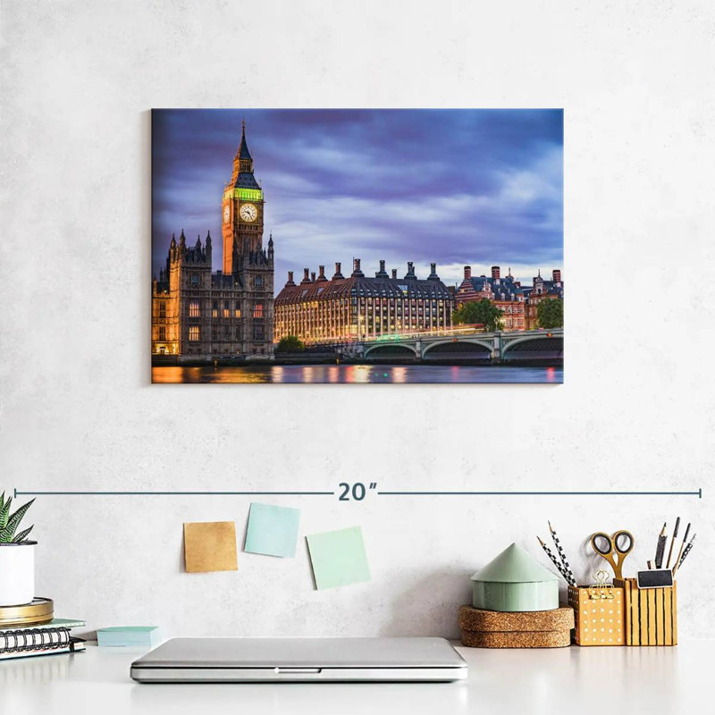 Westminster Twilight, 8" H x 12" W