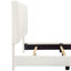 Grand lit plateforme tapissier Boucle